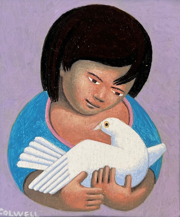 Girl and Dove (Peace Dove)