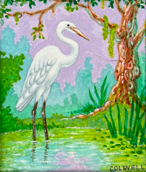 Egret and Tree