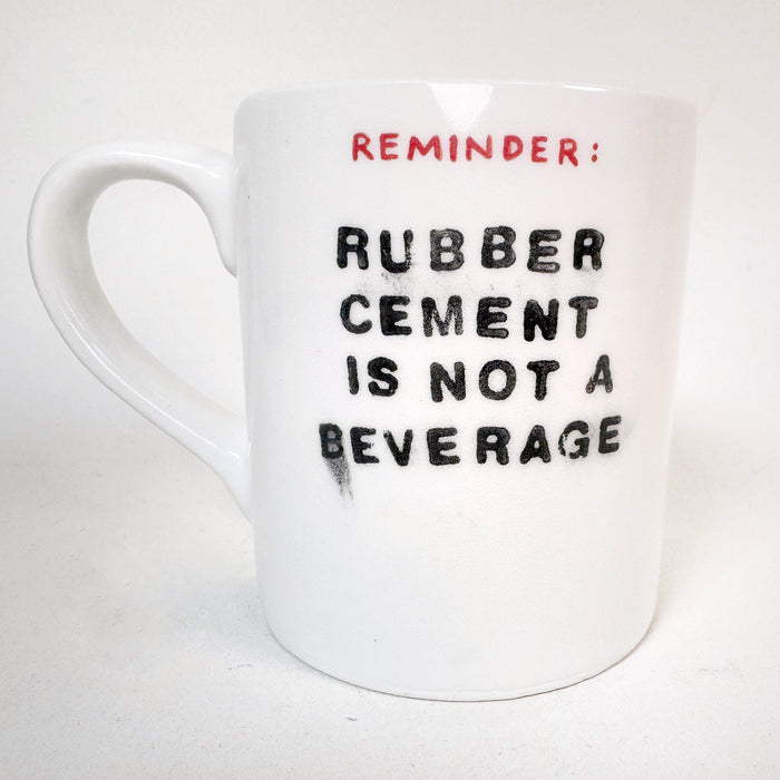Rubber Cement Mug