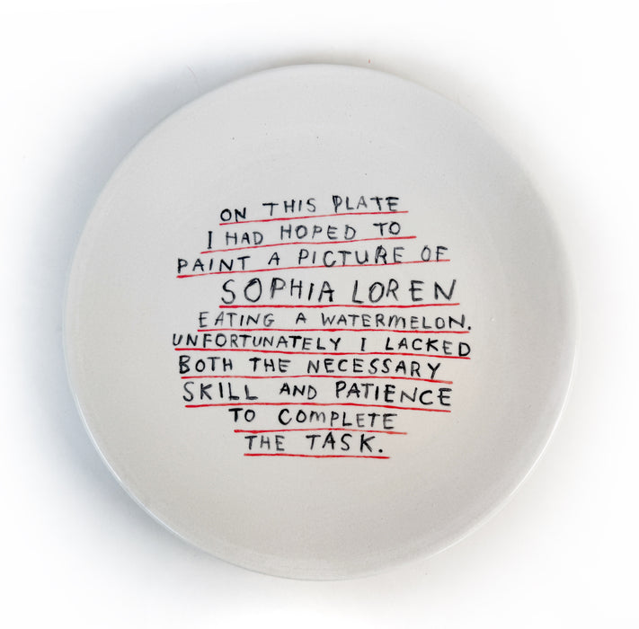 Sophia Loren Plate