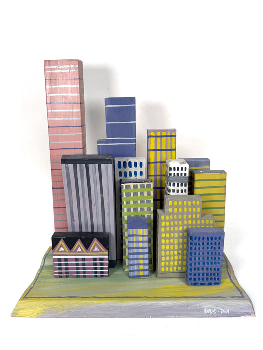 Cityscape Dozen Skyscrapers