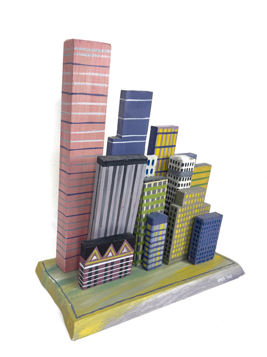 Cityscape Dozen Skyscrapers