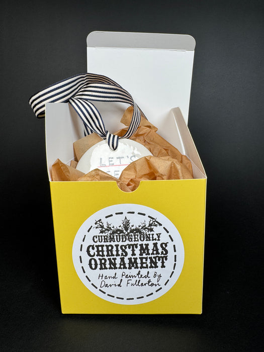 Fuck Christmas Let's Get Shitfaced Ornament