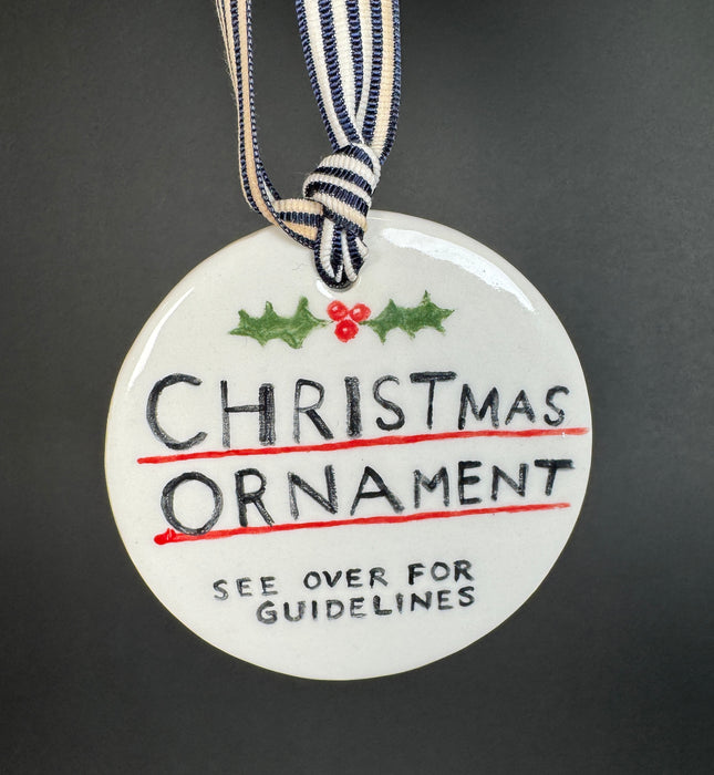 Christmas Ornament Guidelines Ornament