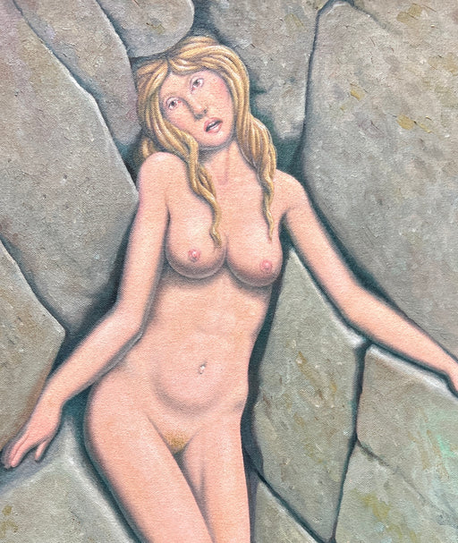 Woman in a Crevice