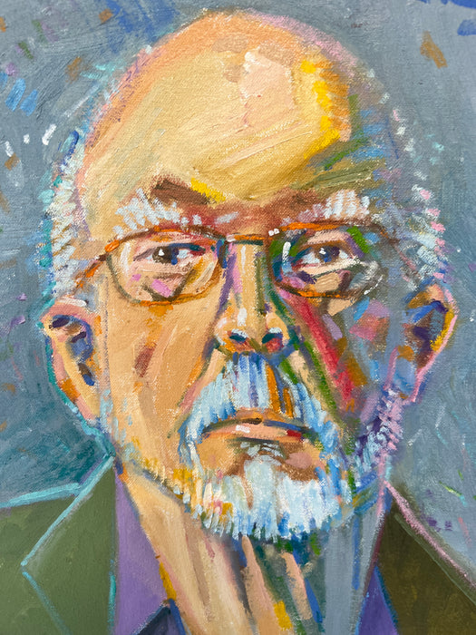 Self Portrait with Loose Brushstrokes