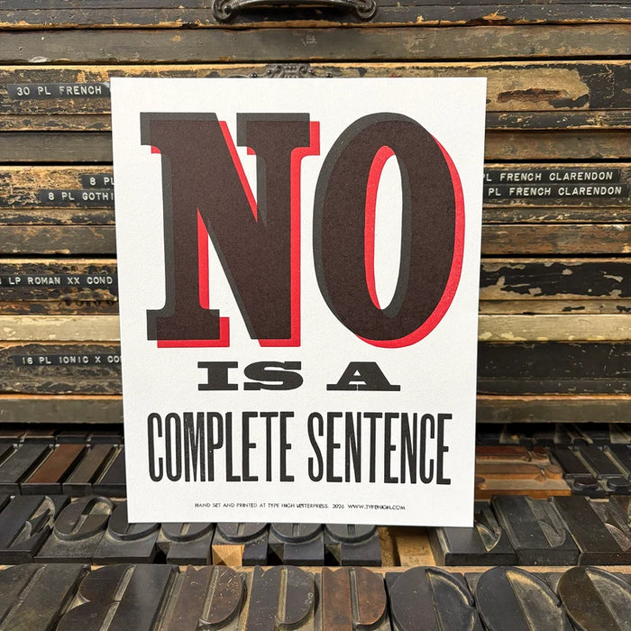 NO is a Complete Sentence