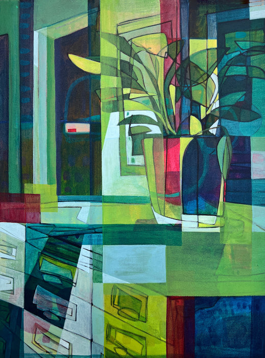 Plant in Downstairs Hallway at Compound