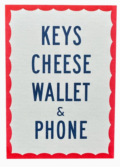 Keys Cheese Wallet & Phone