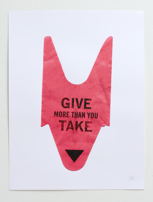 Give more than you take