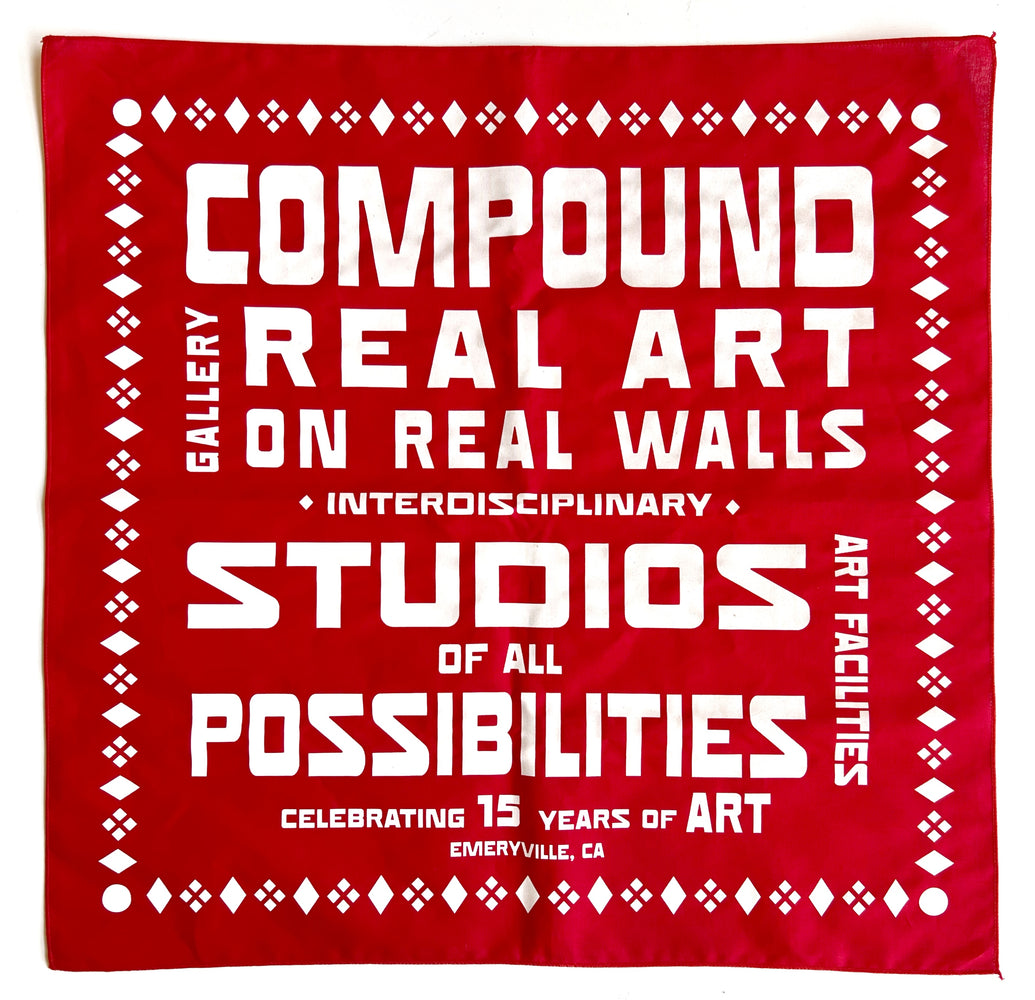 Compound Gallery 15 year anniversary bandana