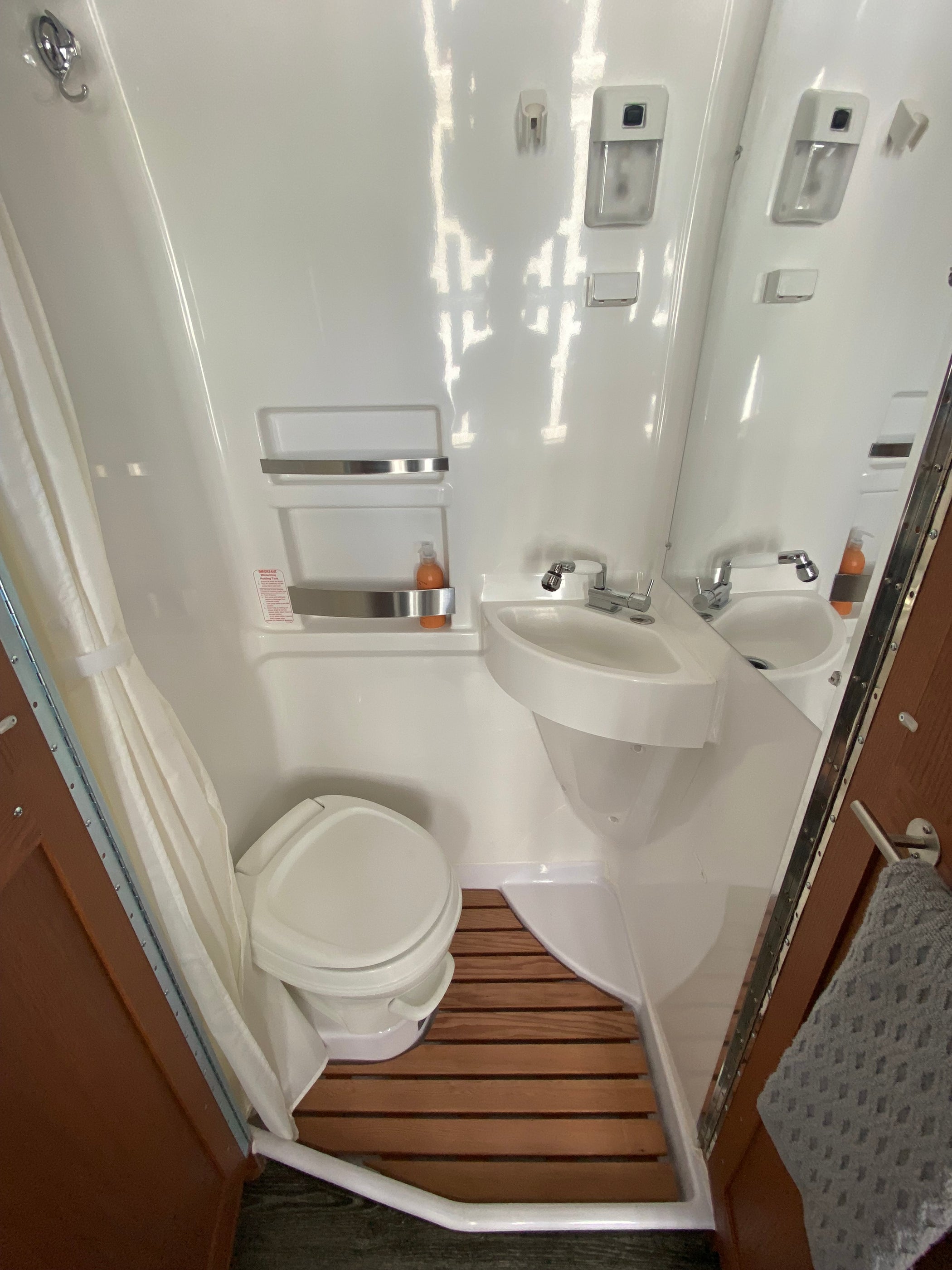 Redwood bathroom insert for Roadtrek — The Compound Gallery