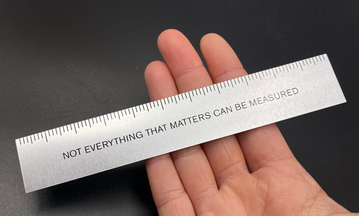 NOT EVERYTHING THAT MATTERS CAN BE MEASURED