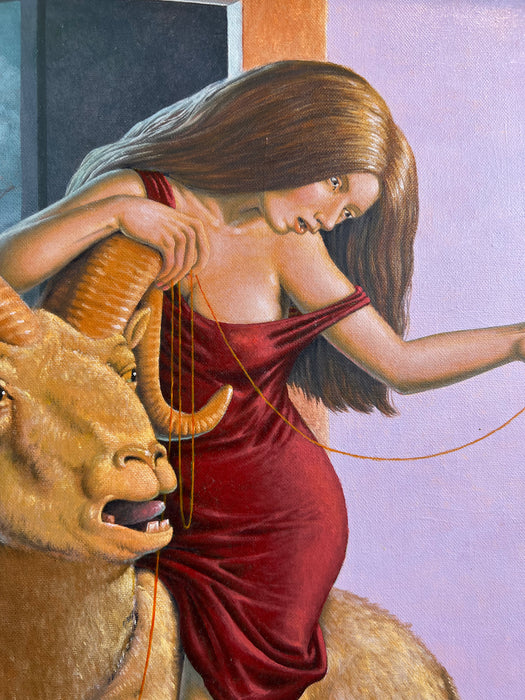 Woman on a Bighorn